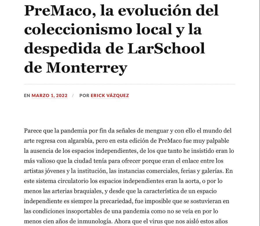 PreMaco, la evolución del coleccionismo local.
