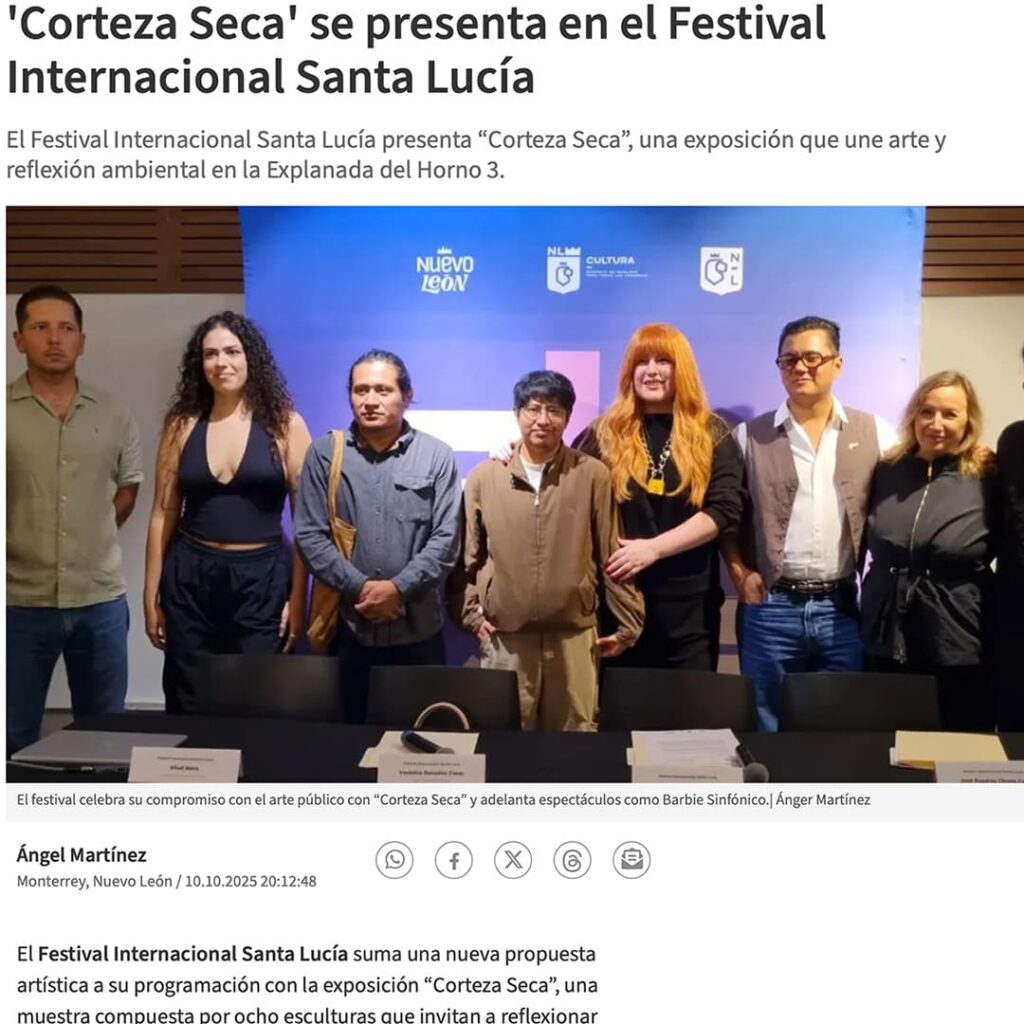 «Corteza Seca» se presenta en el Festival Internacional Santa Lucía