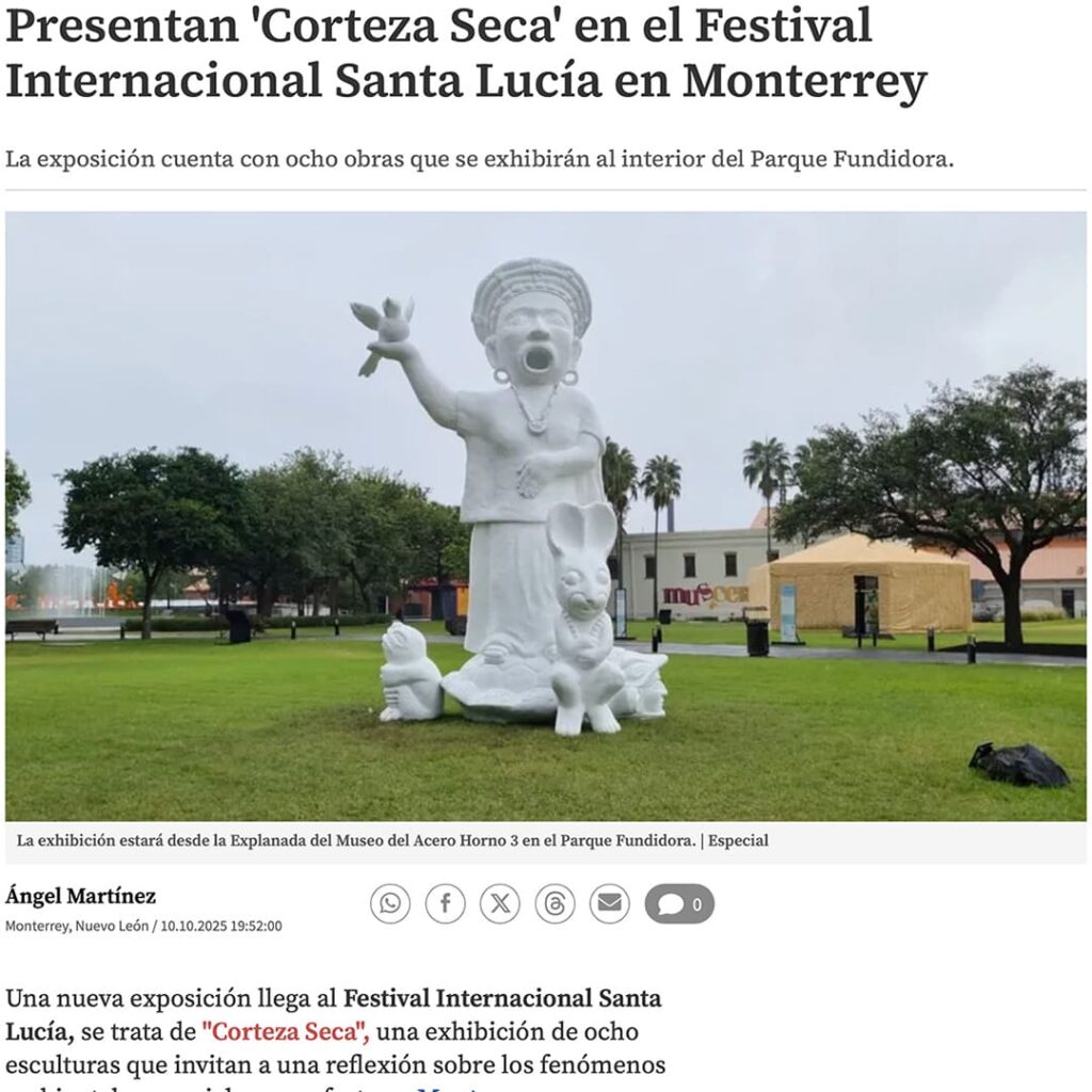 Presentan «Corteza Seca» en el Festival Internacional Santa Lucía en Monterrey